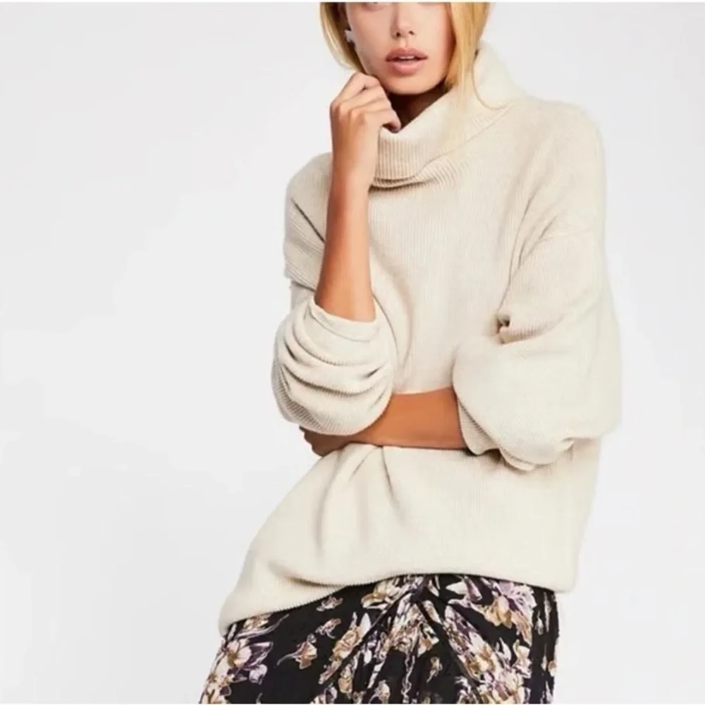 Free people softly structured sweater - beige M - Picture 3 of 6